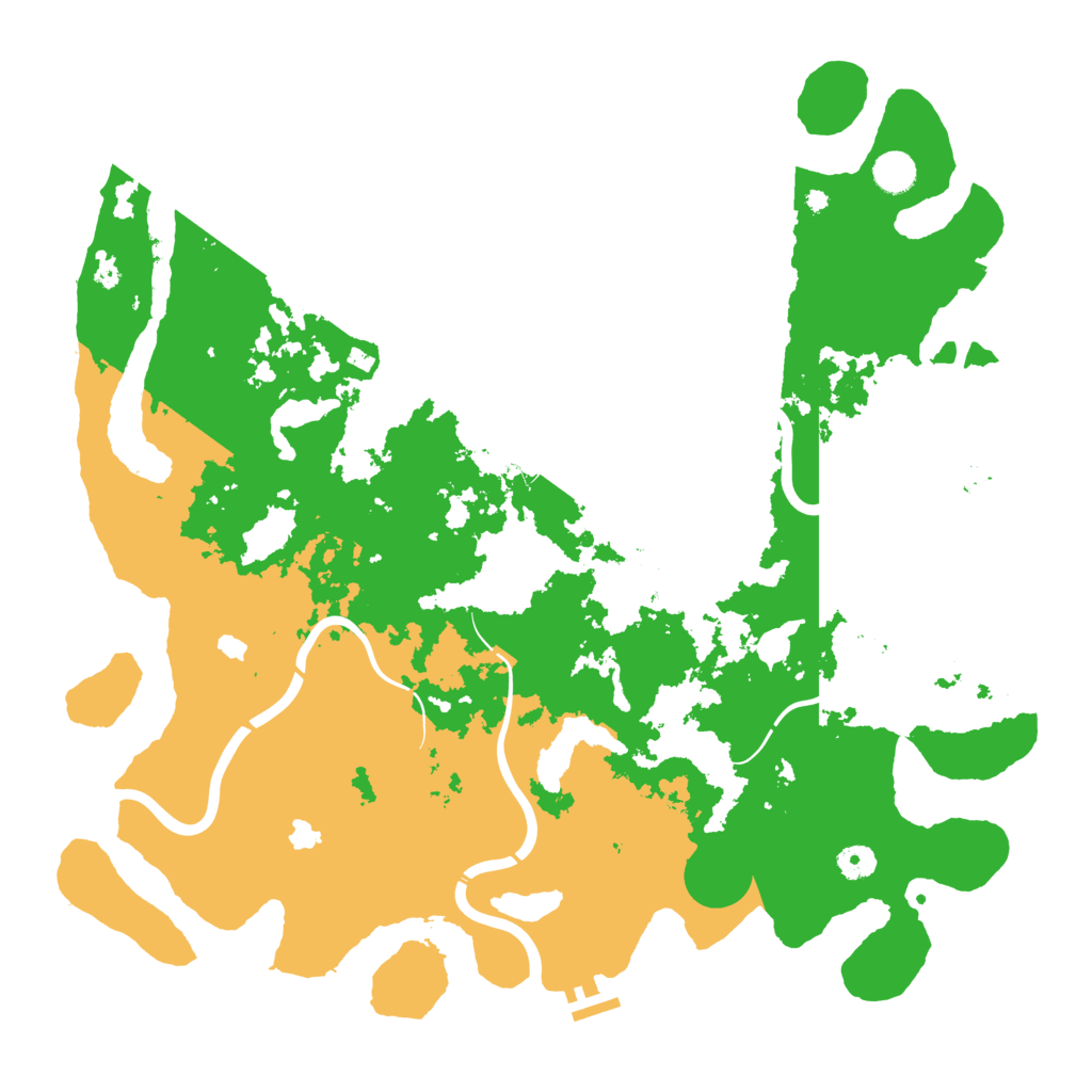 Biome Rust Map: Procedural Map, Size: 4500, Seed: 368199310