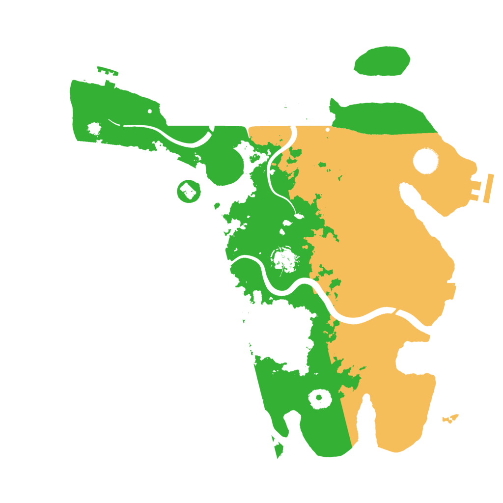 Biome Rust Map: Procedural Map, Size: 3500, Seed: 1582284719