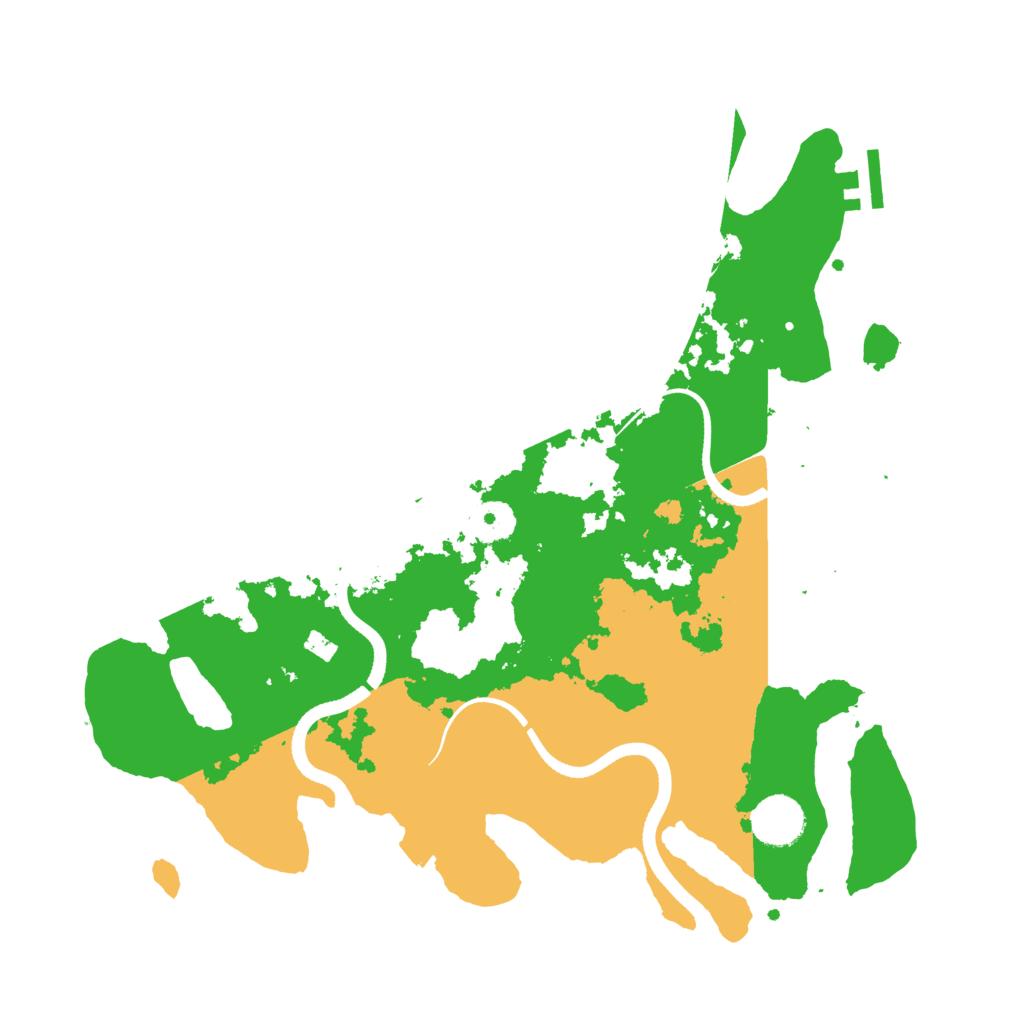 Biome Rust Map: Procedural Map, Size: 3500, Seed: 1696771125