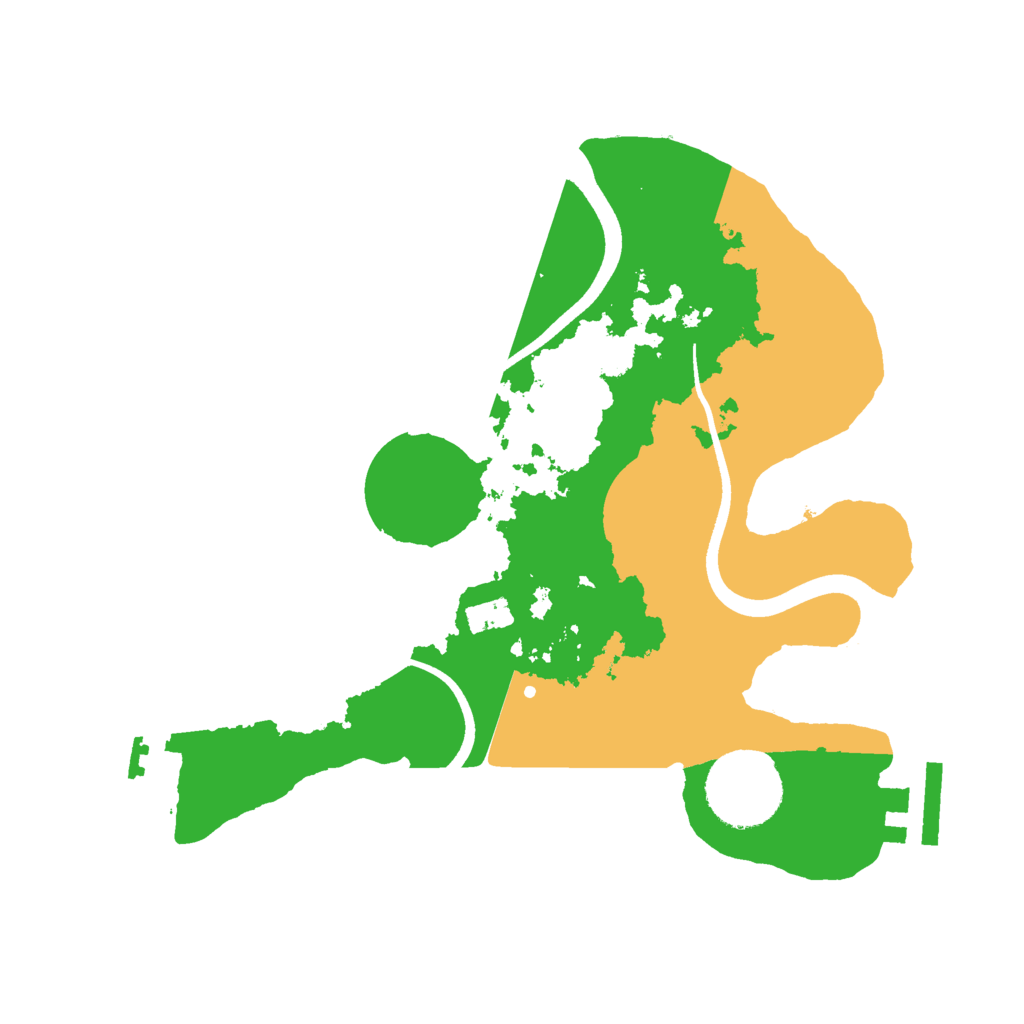 Biome Rust Map: Procedural Map, Size: 2500, Seed: 1983