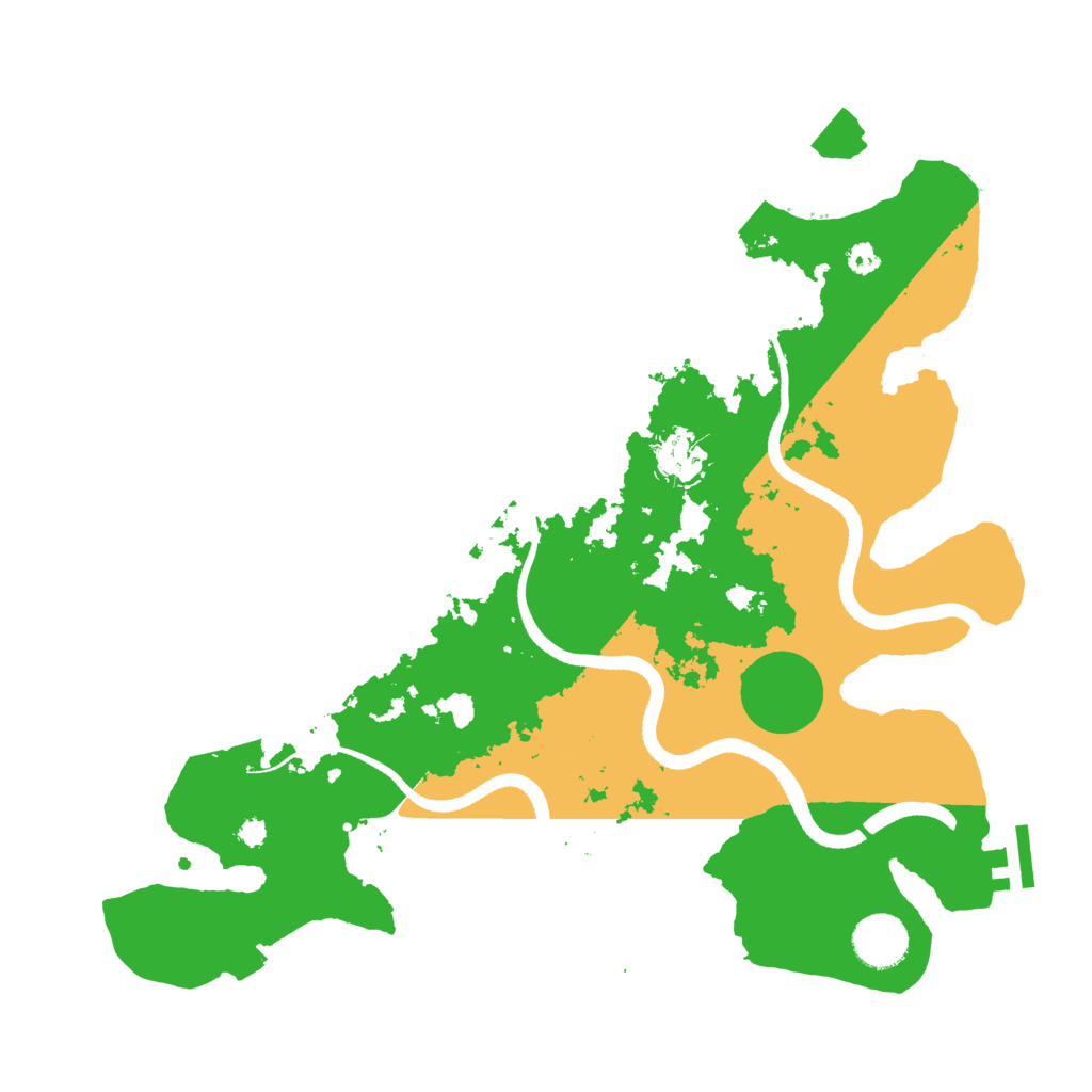 Biome Rust Map: Procedural Map, Size: 3500, Seed: 9700849
