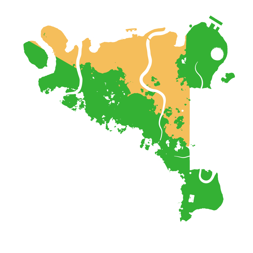 Biome Rust Map: Procedural Map, Size: 3500, Seed: 809701493