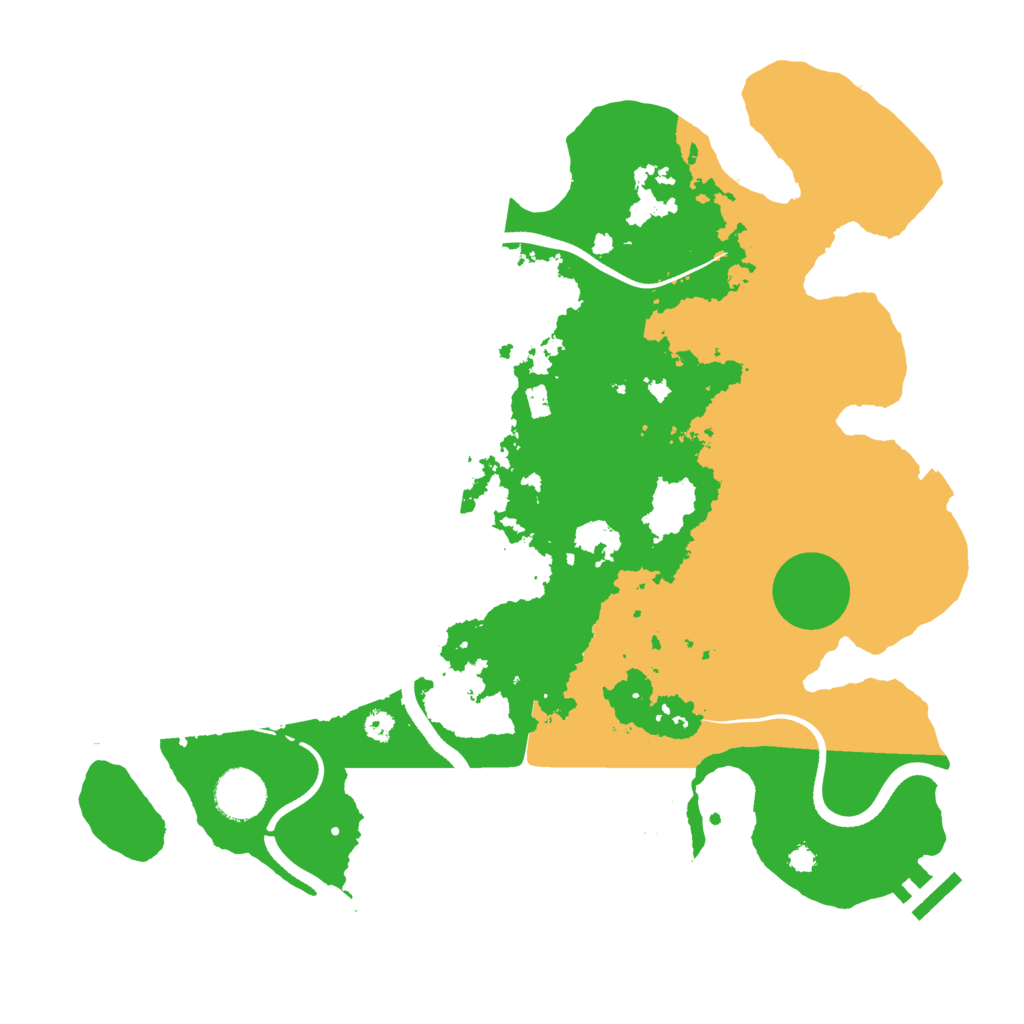 Biome Rust Map: Procedural Map, Size: 3500, Seed: 584835676