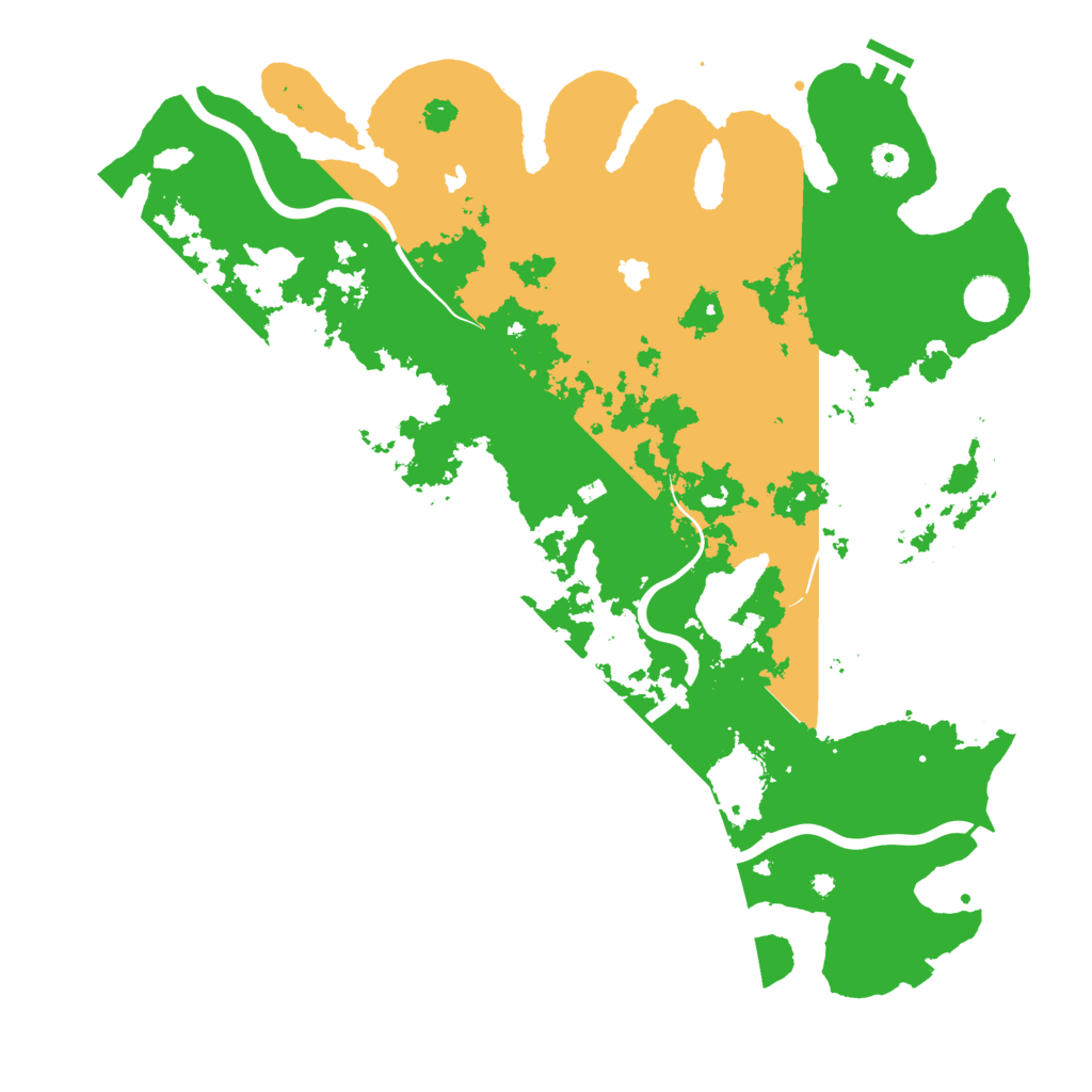 Biome Rust Map: Procedural Map, Size: 4500, Seed: 1590123451