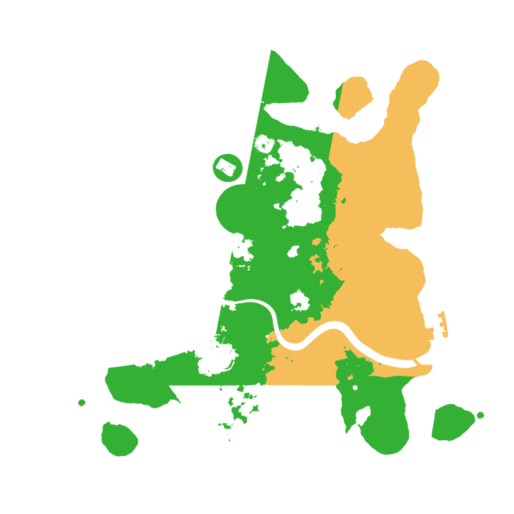 Biome Rust Map: Procedural Map, Size: 3000, Seed: 351206430