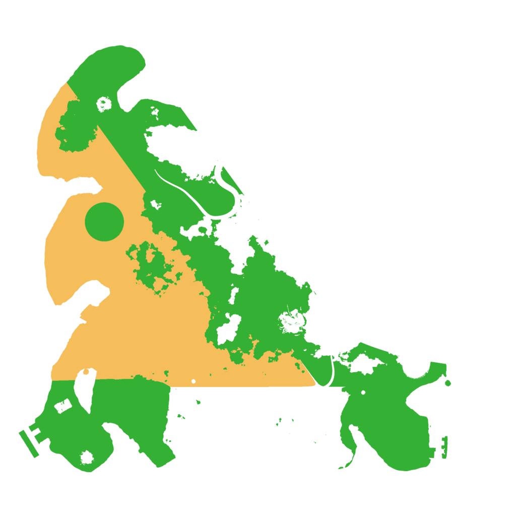 Biome Rust Map: Procedural Map, Size: 3500, Seed: 541854619