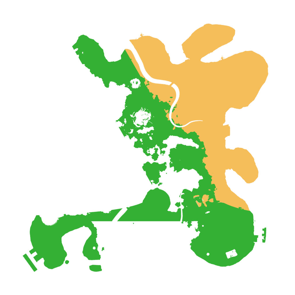 Biome Rust Map: Procedural Map, Size: 3000, Seed: 12340311