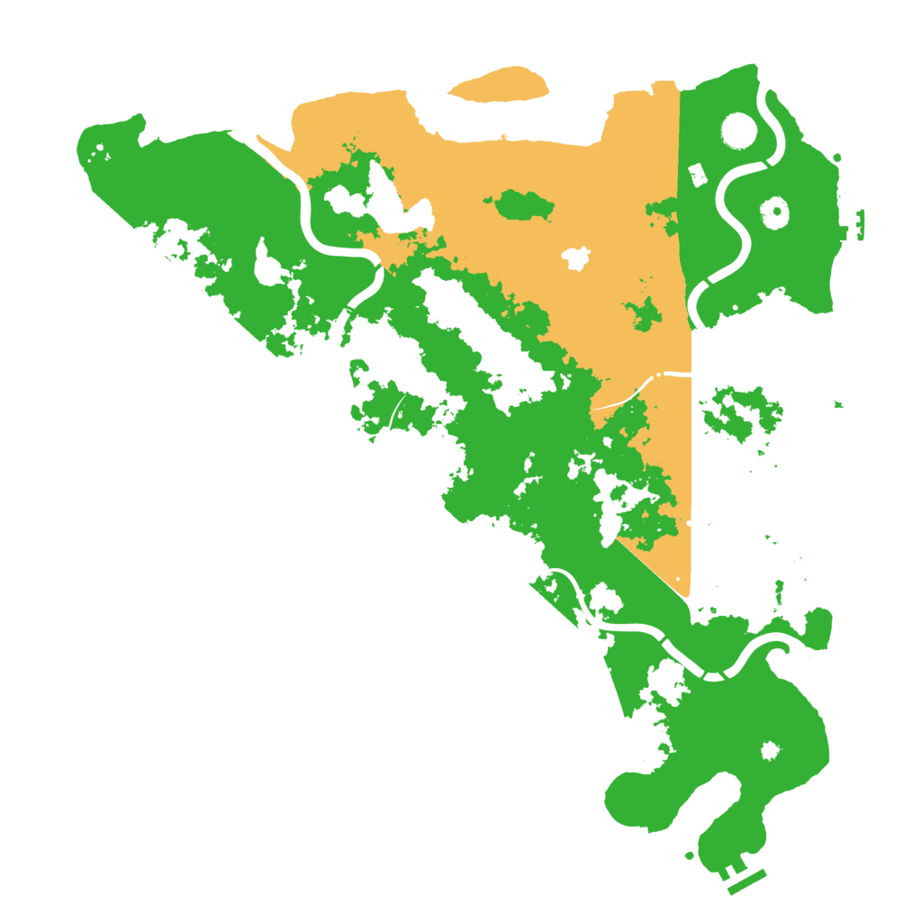 Biome Rust Map: Procedural Map, Size: 4500, Seed: 1999216015