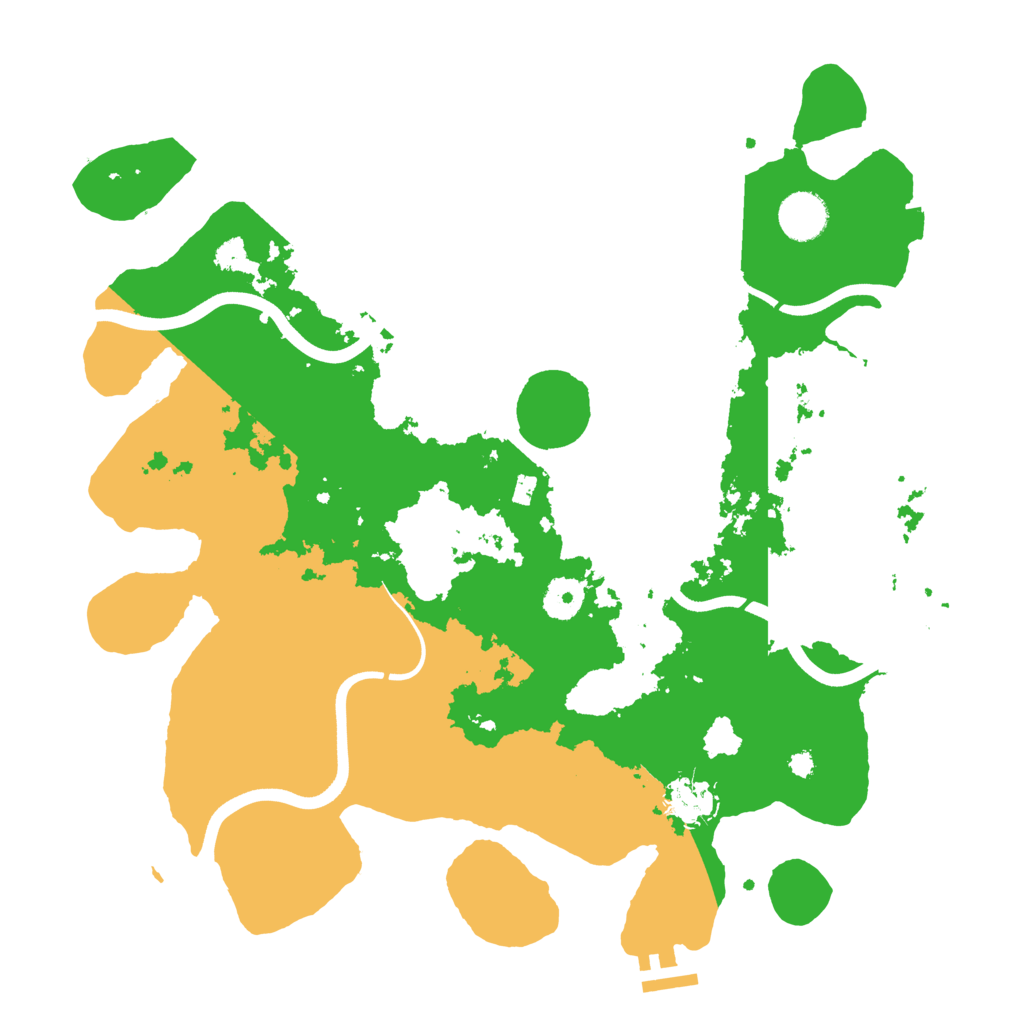Biome Rust Map: Procedural Map, Size: 3700, Seed: 501377853