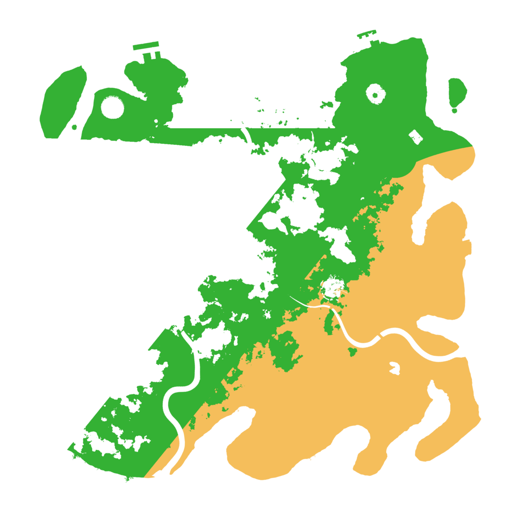 Biome Rust Map: Procedural Map, Size: 4000, Seed: 45681