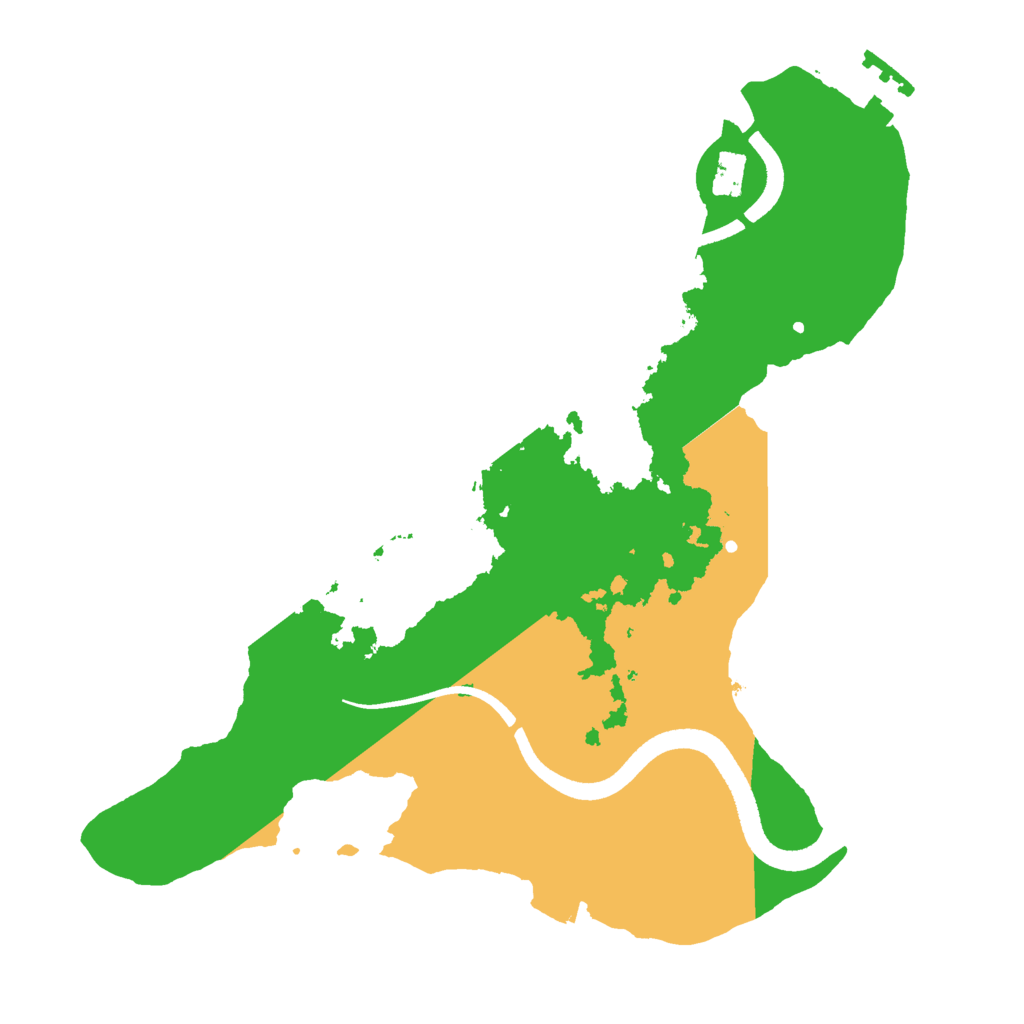 Biome Rust Map: Procedural Map, Size: 2500, Seed: 3476496