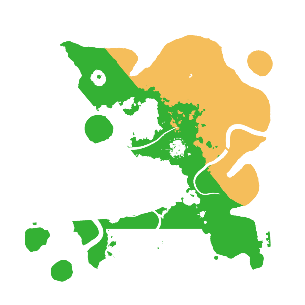 Biome Rust Map: Procedural Map, Size: 3000, Seed: 101589929