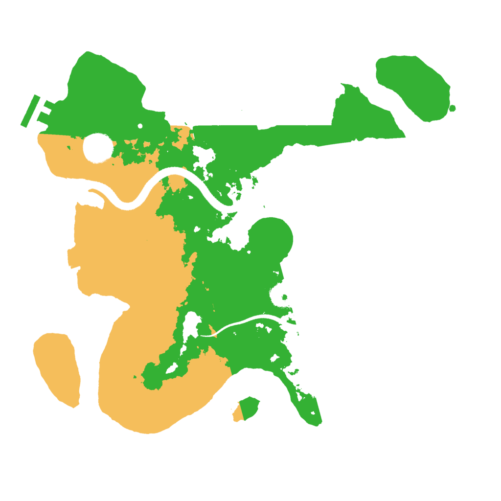 Biome Rust Map: Procedural Map, Size: 3000, Seed: 1265439901