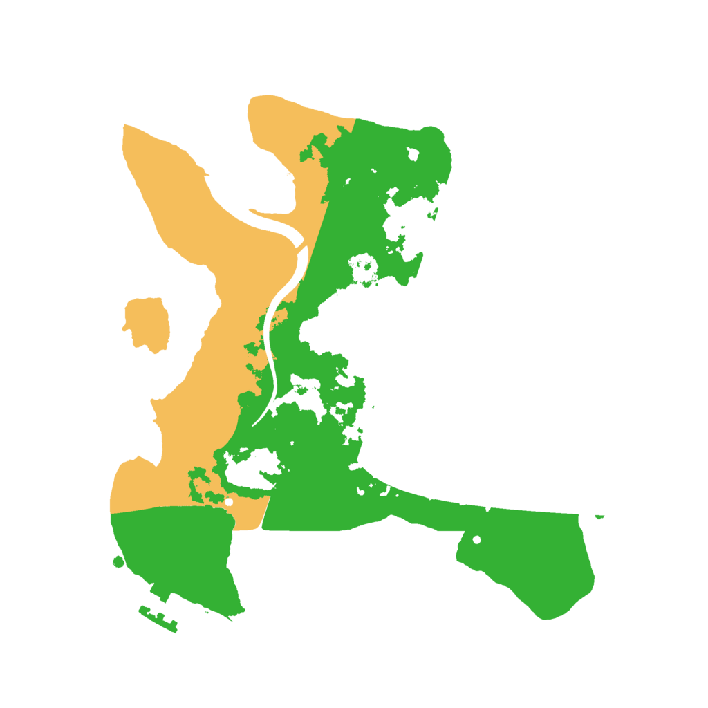 Biome Rust Map: Procedural Map, Size: 2500, Seed: 3475970