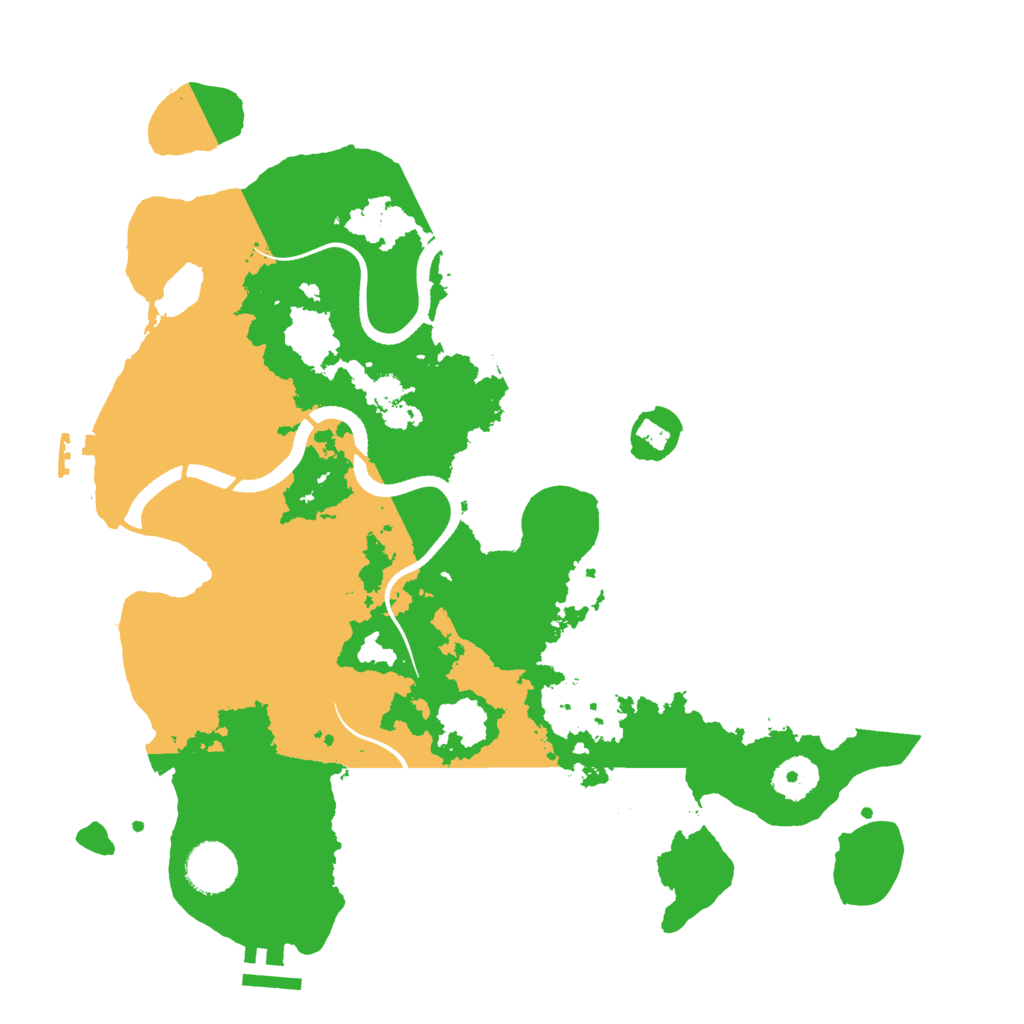 Biome Rust Map: Procedural Map, Size: 3500, Seed: 28851694