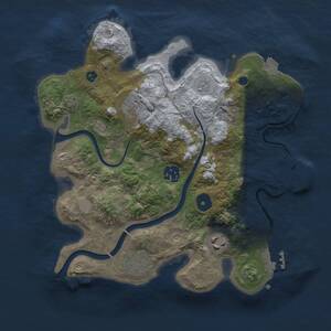 Thumbnail Rust Map: Procedural Map, Size: 3000, Seed: 459556229, 10 Monuments