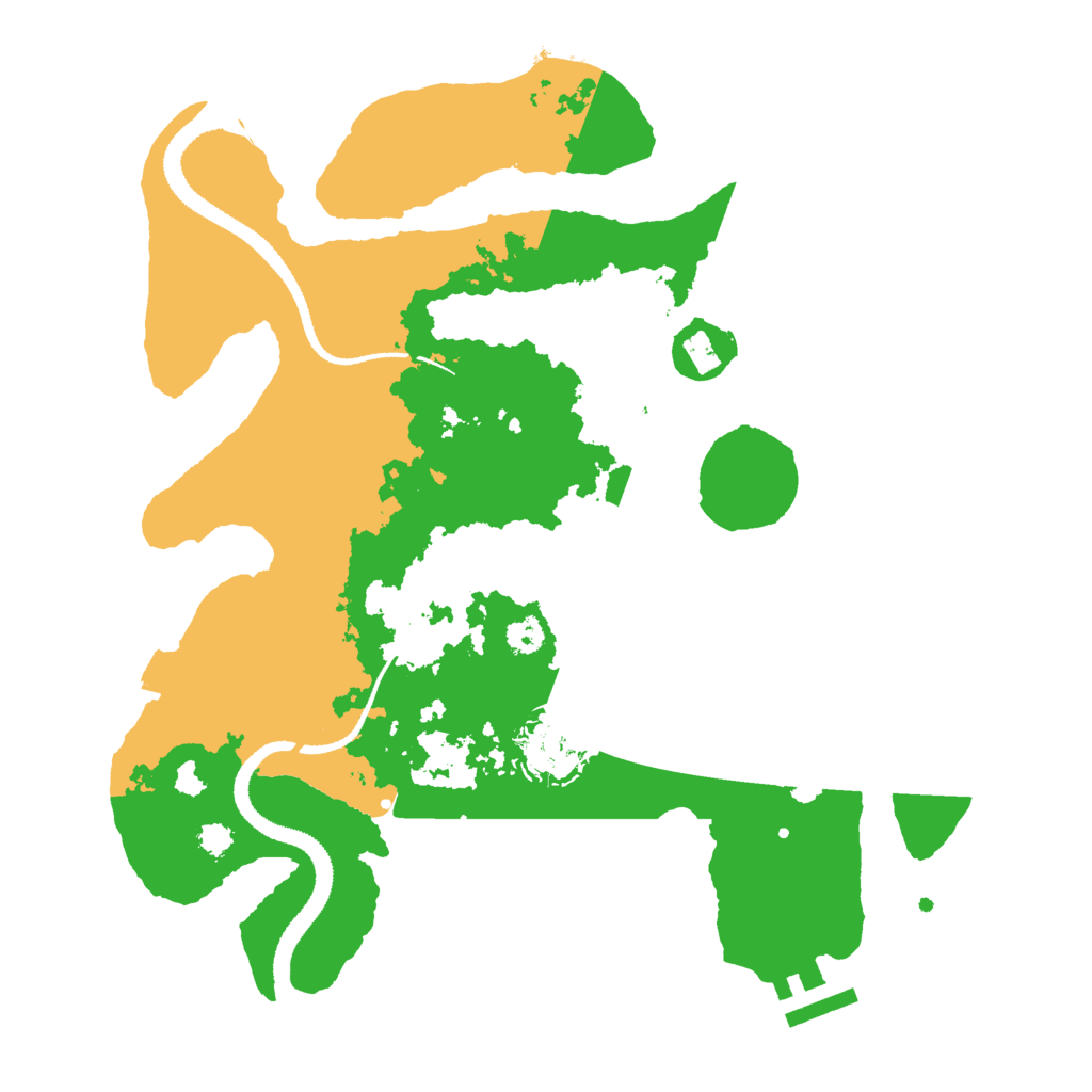 Biome Rust Map: Procedural Map, Size: 3000, Seed: 52525252