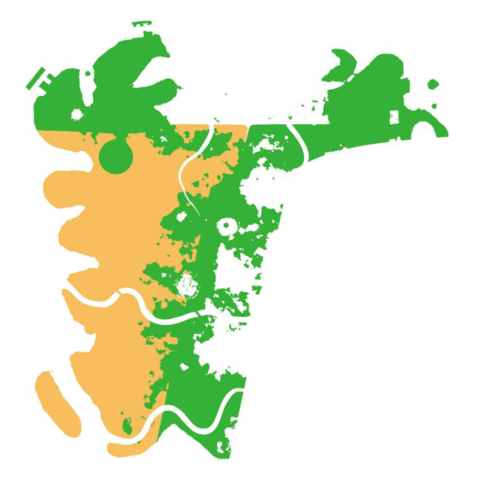 Biome Rust Map: Procedural Map, Size: 3850, Seed: 158553867