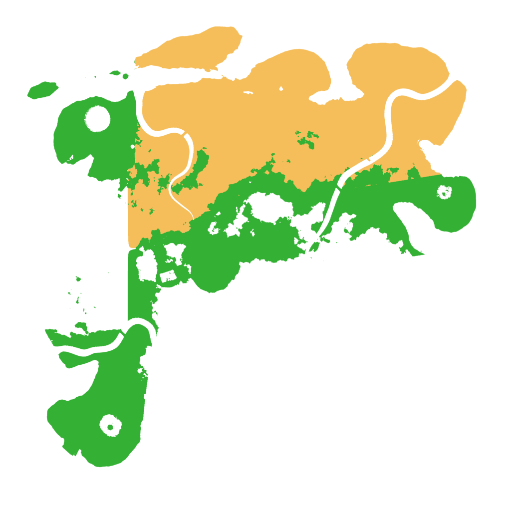 Biome Rust Map: Procedural Map, Size: 3600, Seed: 18545723
