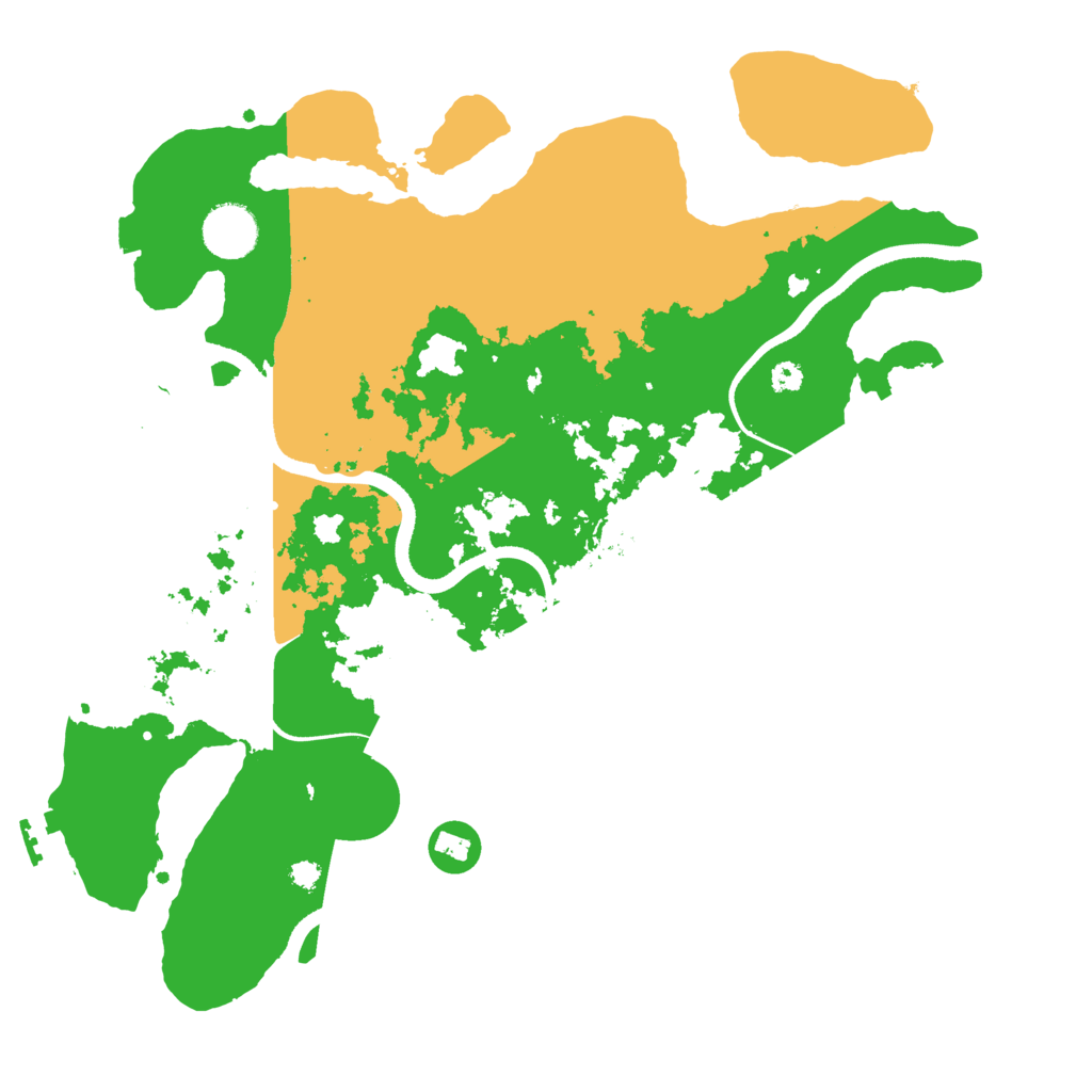 Biome Rust Map: Procedural Map, Size: 3500, Seed: 6548