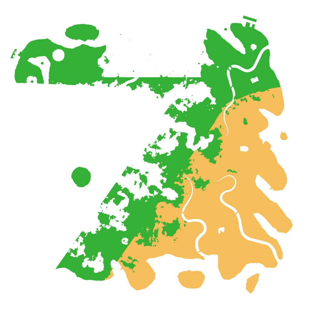 Biome Rust Map: Procedural Map, Size: 4500, Seed: 5186