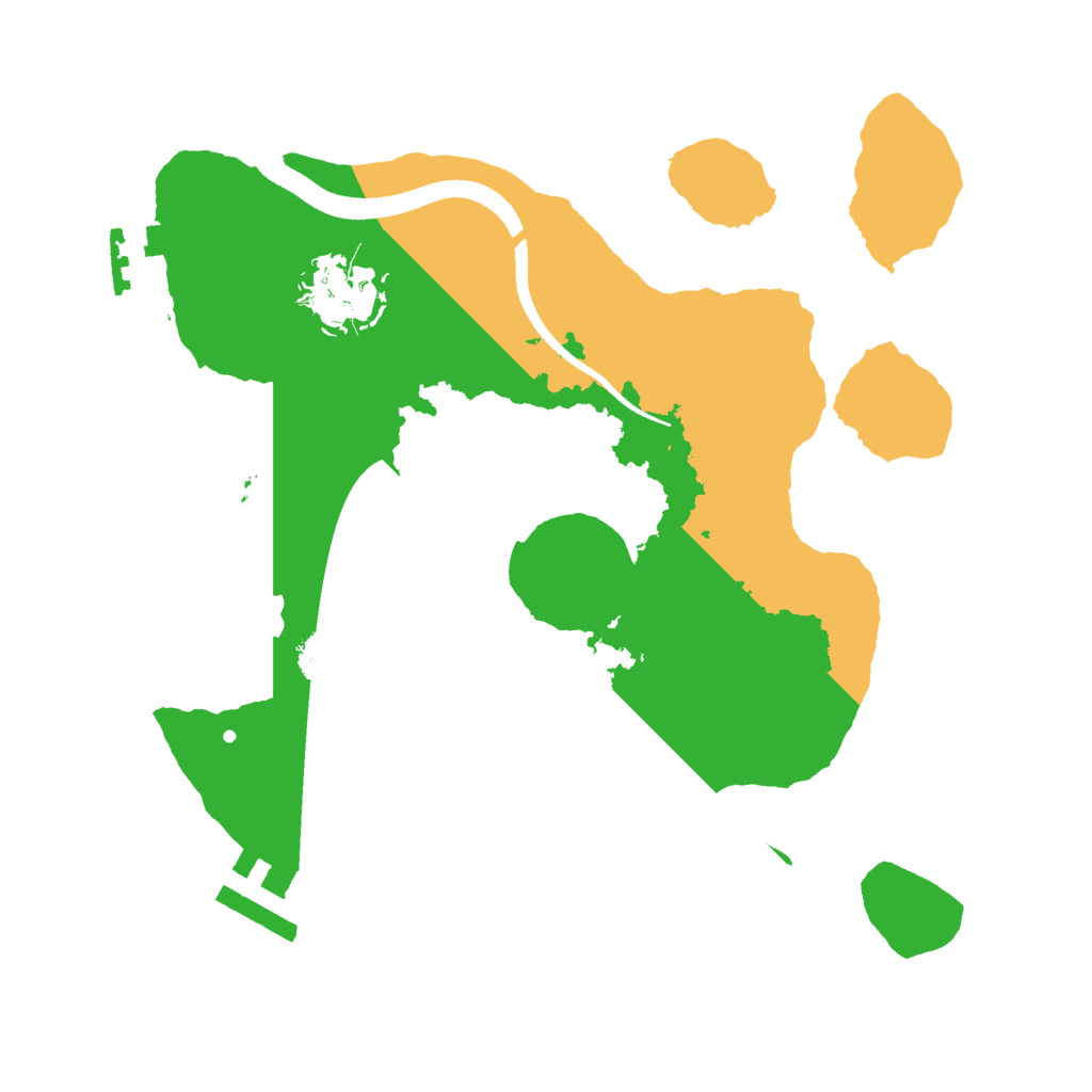 Biome Rust Map: Procedural Map, Size: 2500, Seed: 675053342