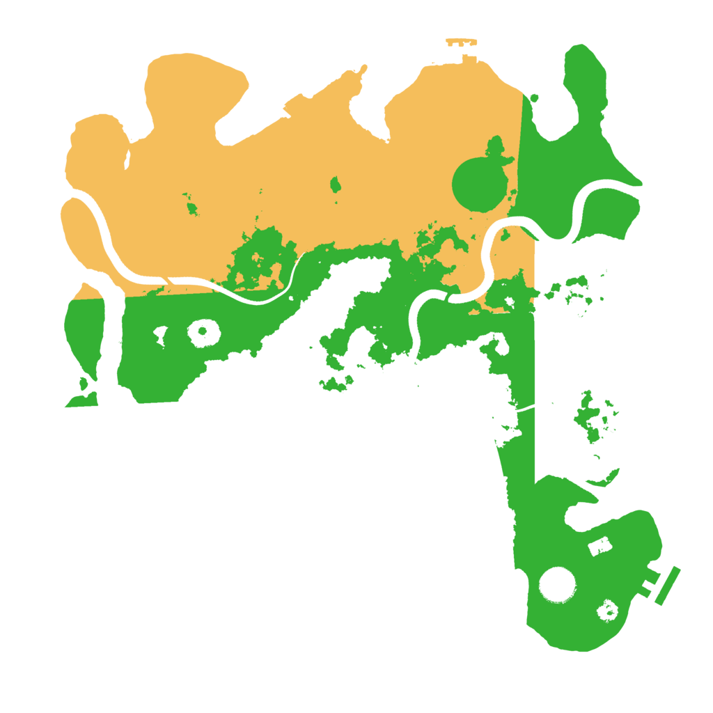 Biome Rust Map: Procedural Map, Size: 3500, Seed: 219342645