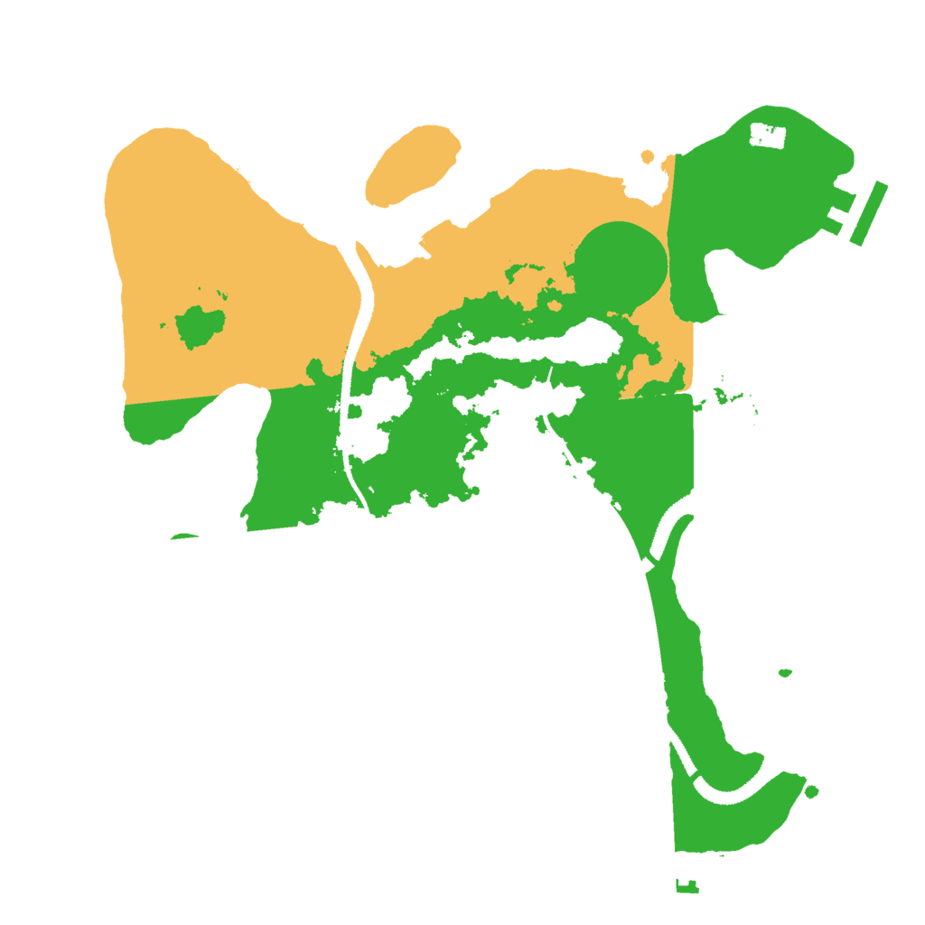 Biome Rust Map: Procedural Map, Size: 2800, Seed: 559607532