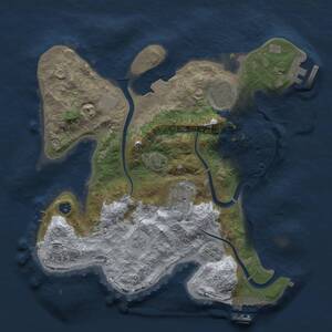 Thumbnail Rust Map: Procedural Map, Size: 2800, Seed: 559607532, 9 Monuments
