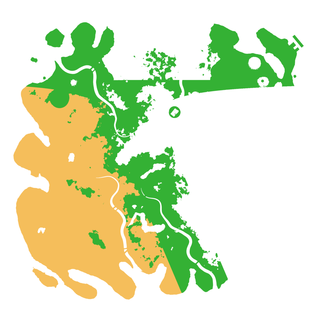 Biome Rust Map: Procedural Map, Size: 4500, Seed: 203278493