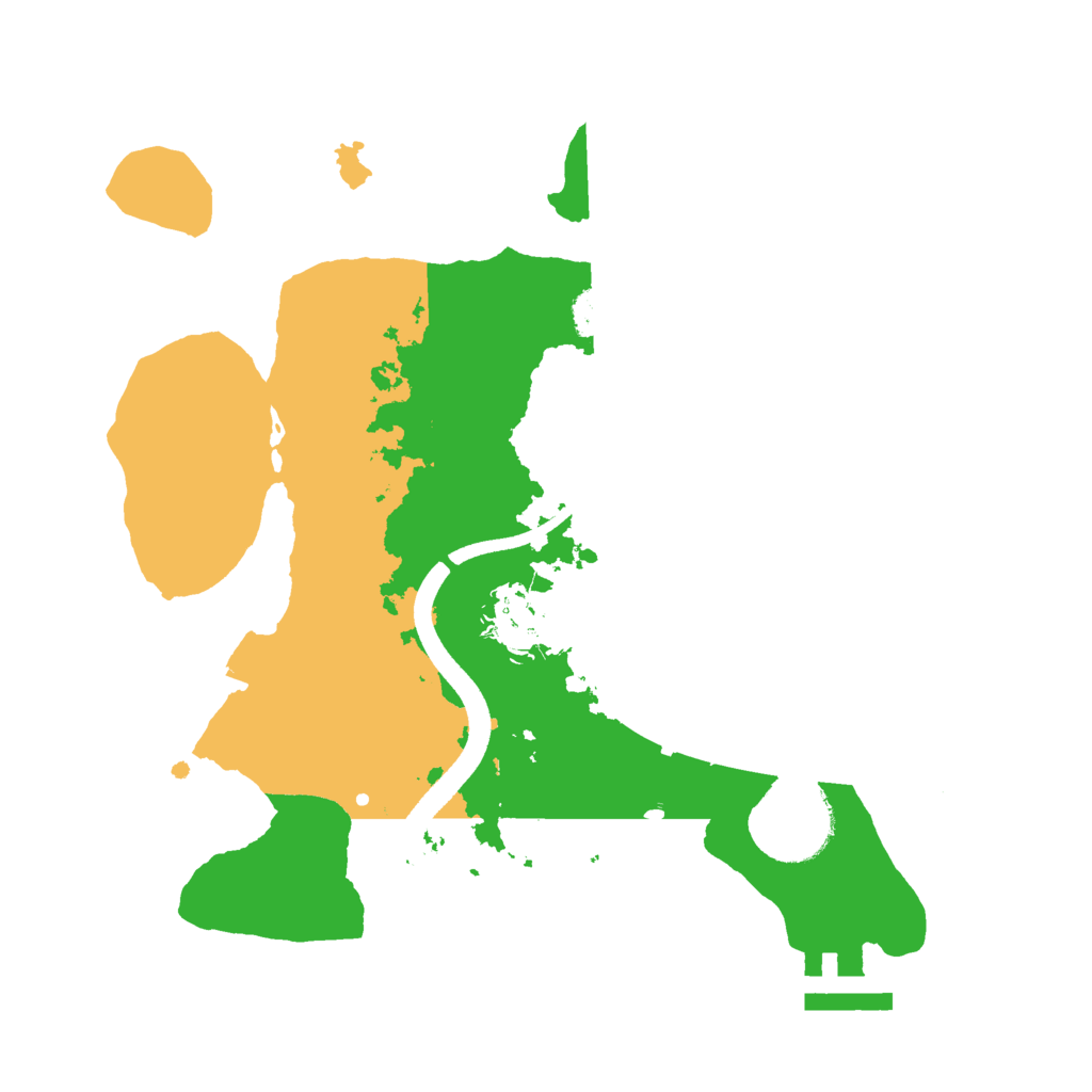 Biome Rust Map: Procedural Map, Size: 2500, Seed: 1125650585