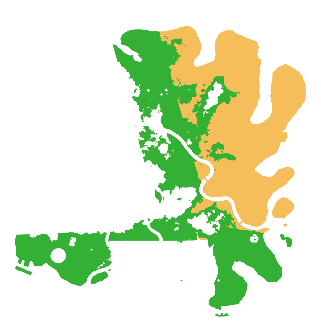 Biome Rust Map: Procedural Map, Size: 3800, Seed: 1150561213