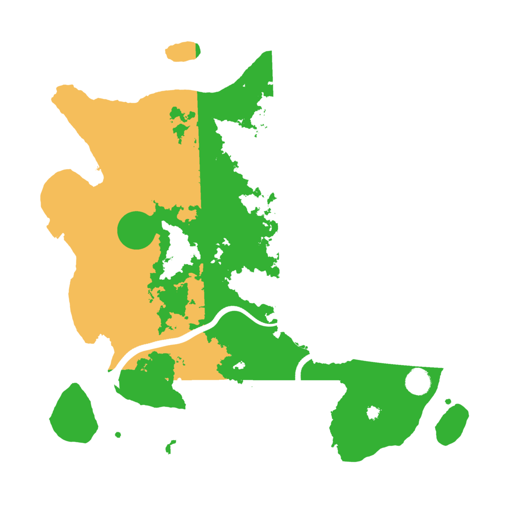 Biome Rust Map: Procedural Map, Size: 3500, Seed: 5427