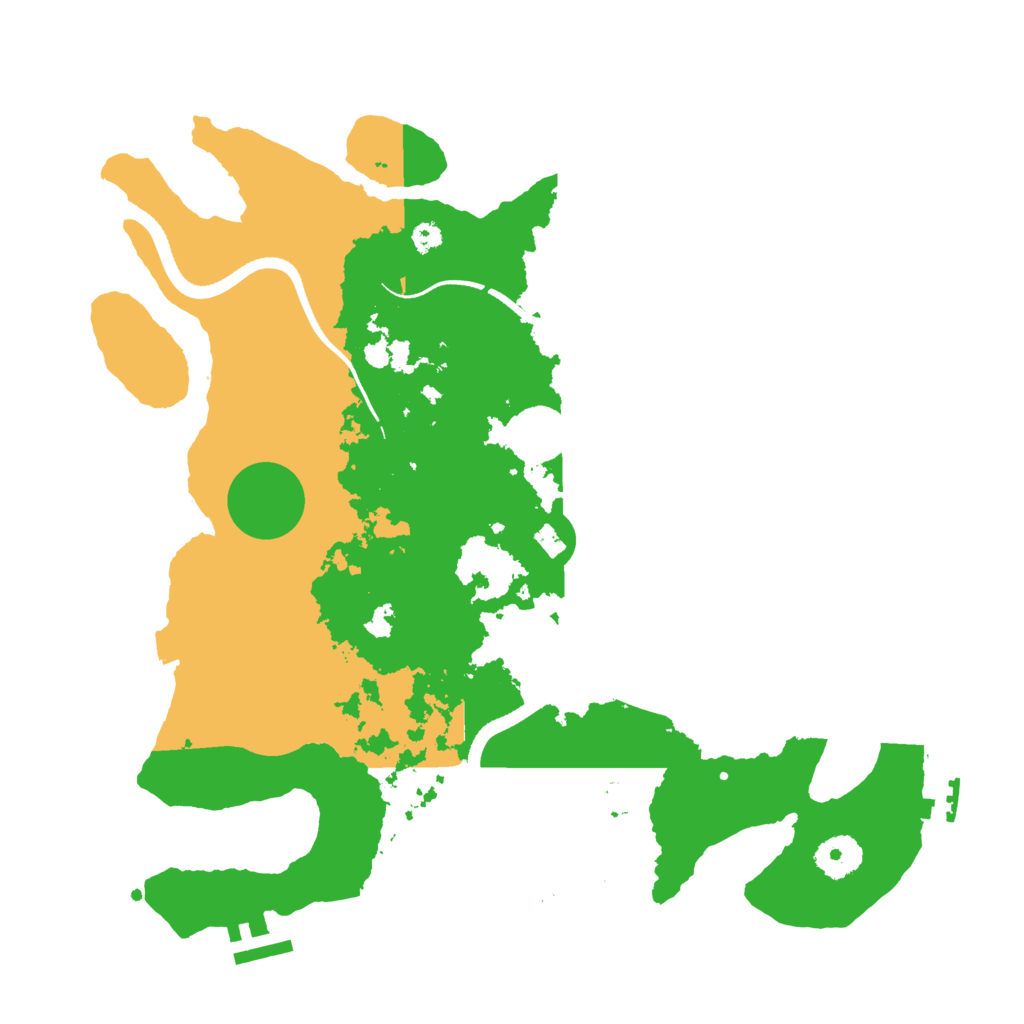 Biome Rust Map: Procedural Map, Size: 3500, Seed: 2086890746