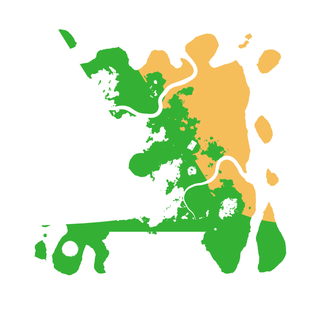 Biome Rust Map: Procedural Map, Size: 3500, Seed: 904515562
