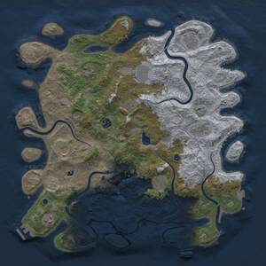 Thumbnail Rust Map: Procedural Map, Size: 4200, Seed: 40000, 16 Monuments