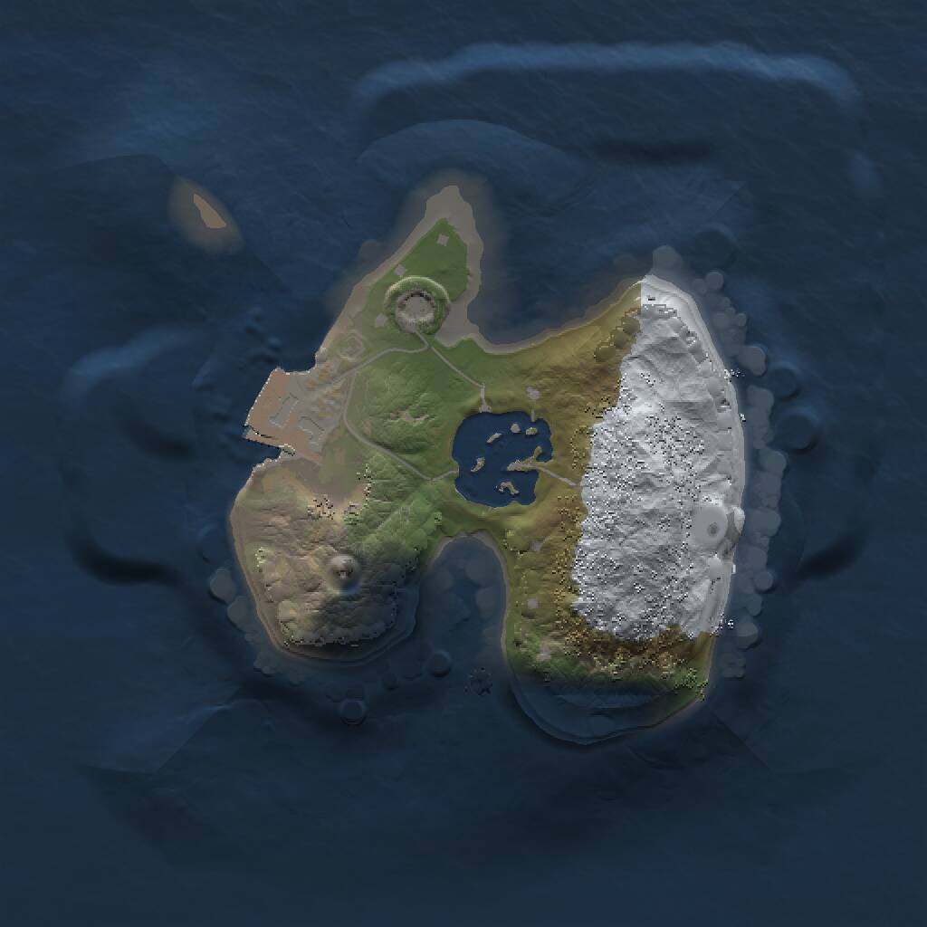 Rust Map: Procedural Map, Size: 1400, Seed: 323564, 2 Monuments