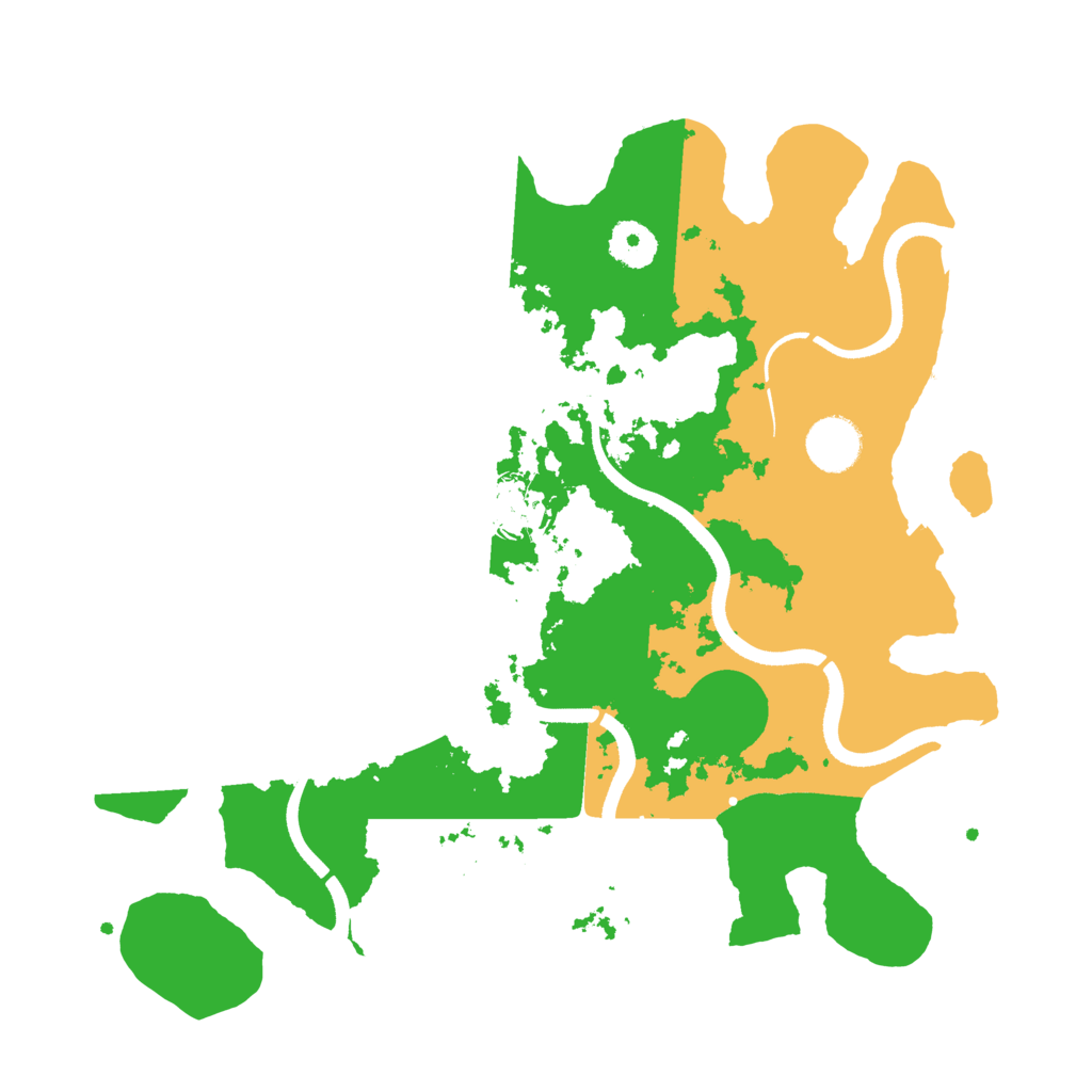 Biome Rust Map: Procedural Map, Size: 3500, Seed: 84539217