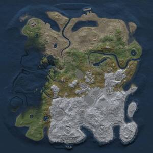 Thumbnail Rust Map: Procedural Map, Size: 4000, Seed: 635463452, 14 Monuments