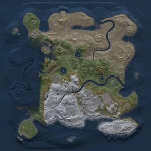 Thumbnail Rust Map: Procedural Map, Size: 3500, Seed: 413254, 14 Monuments