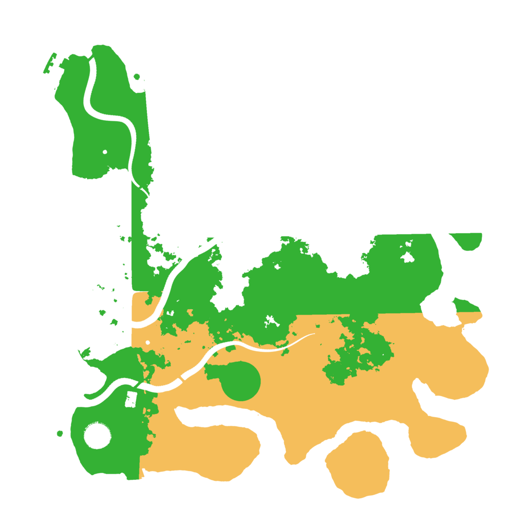 Biome Rust Map: Procedural Map, Size: 3500, Seed: 754692223