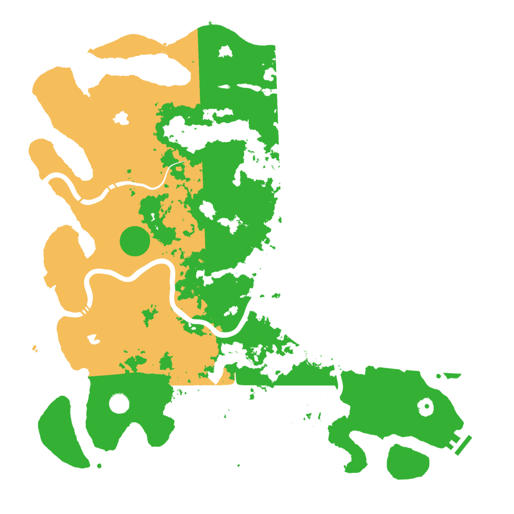 Biome Rust Map: Procedural Map, Size: 4500, Seed: 4228