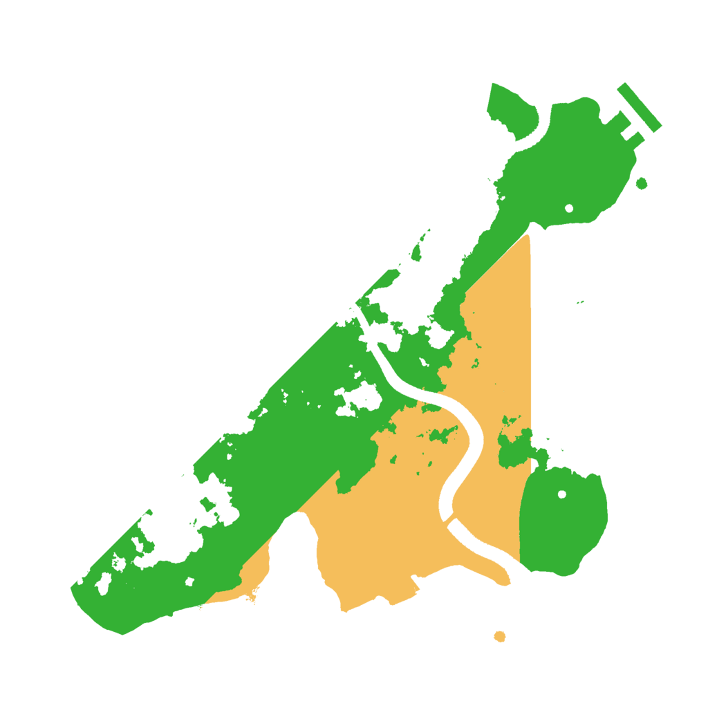 Biome Rust Map: Procedural Map, Size: 2500, Seed: 1231677259
