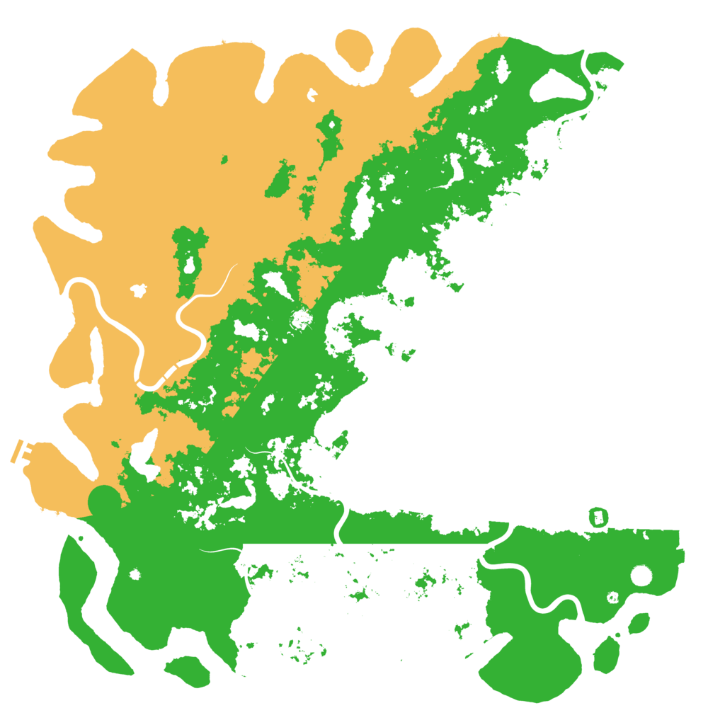 Biome Rust Map: Procedural Map, Size: 6000, Seed: 1351031186