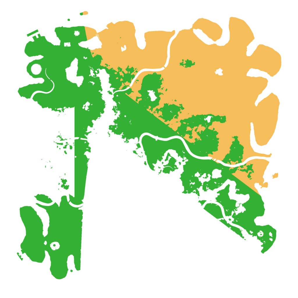 Biome Rust Map: Procedural Map, Size: 5000, Seed: 1244952666
