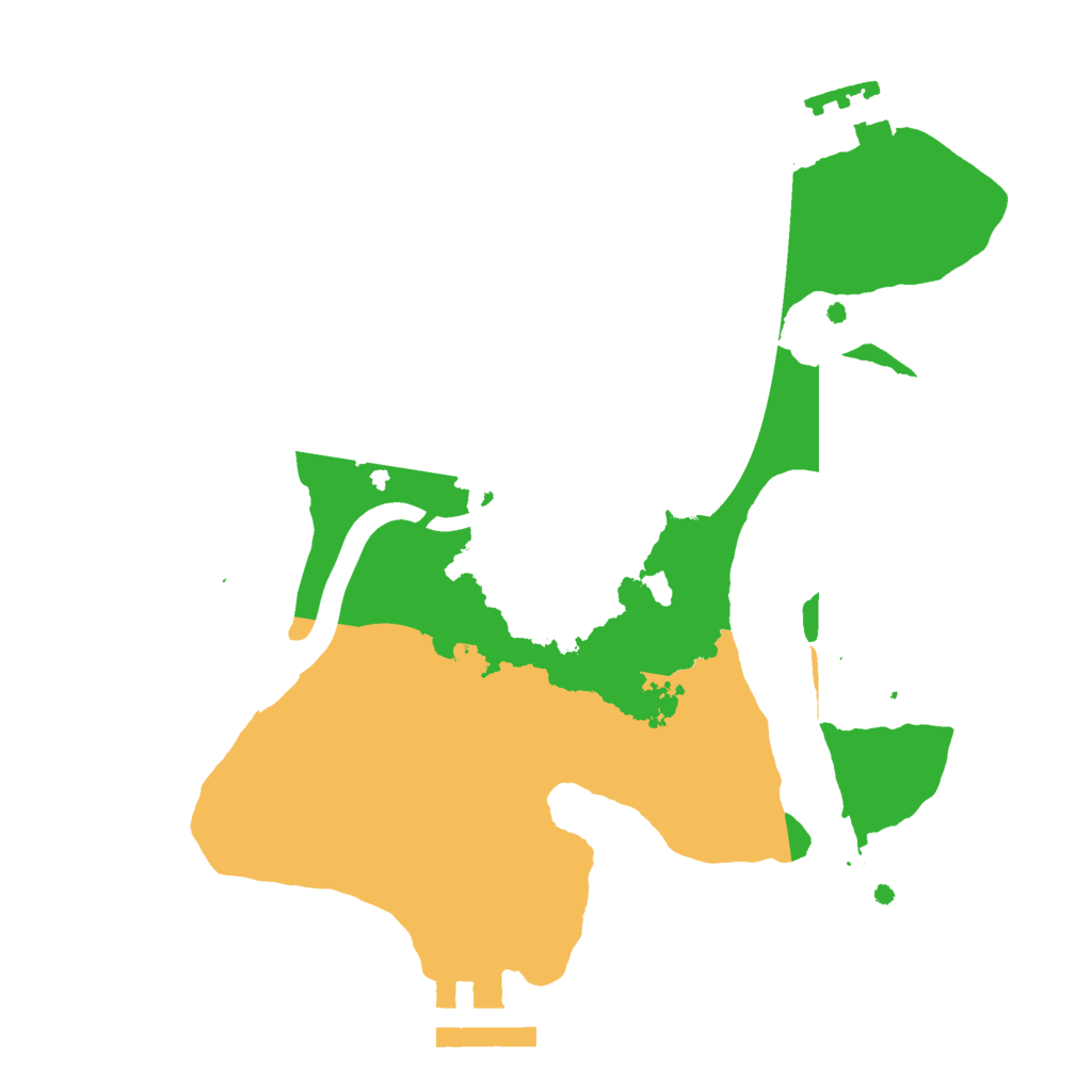 Biome Rust Map: Procedural Map, Size: 2200, Seed: 402850438