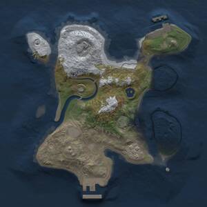 Thumbnail Rust Map: Procedural Map, Size: 2200, Seed: 402850438, 5 Monuments