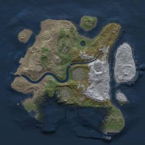 Thumbnail Rust Map: Procedural Map, Size: 2800, Seed: 439662333, 10 Monuments