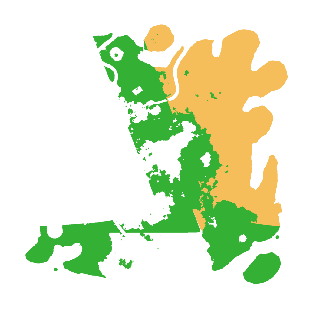 Biome Rust Map: Procedural Map, Size: 3500, Seed: 705400449