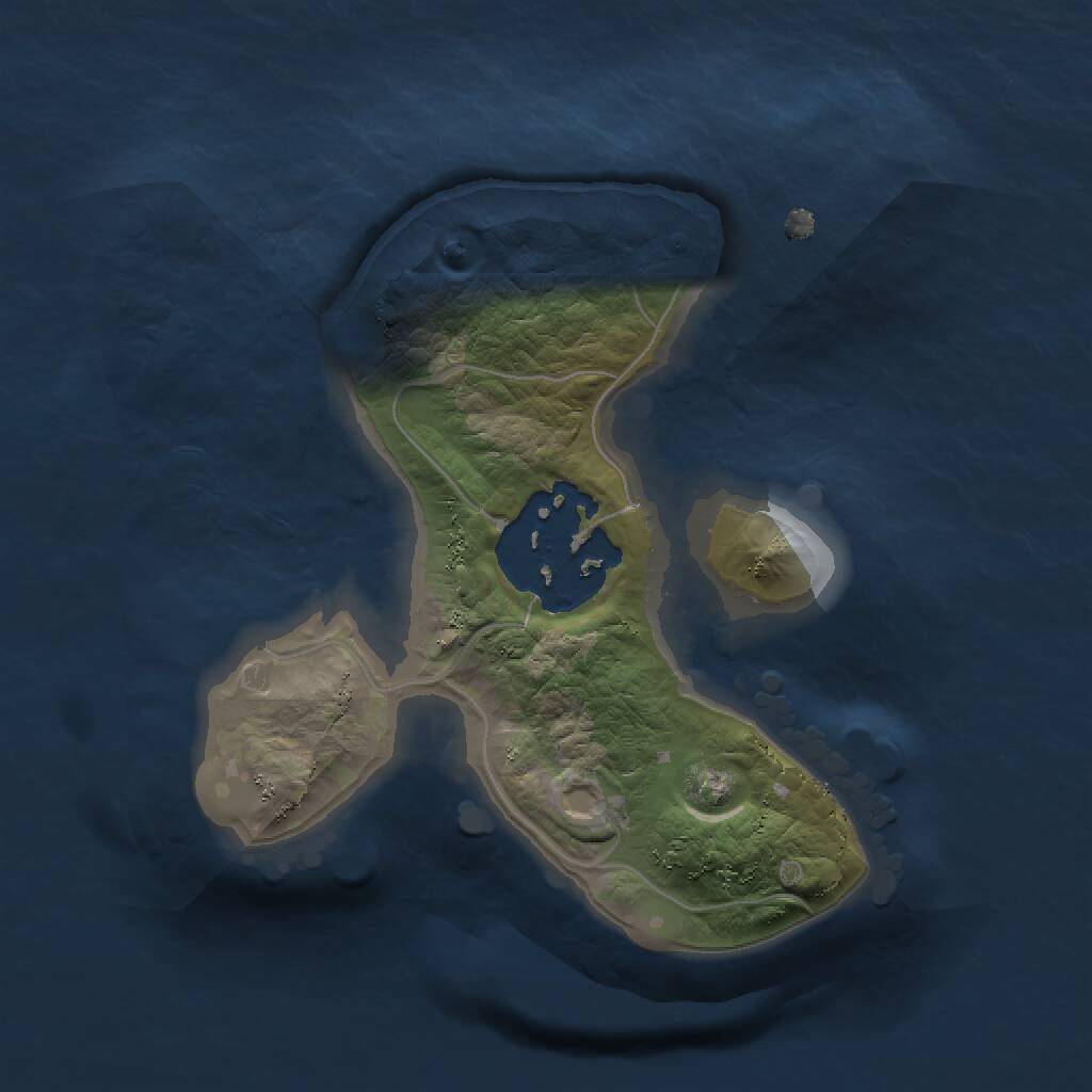 Rust Map: Procedural Map, Size: 1400, Seed: 3456874, 2 Monuments